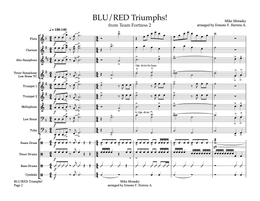 BLU/RED Triumphs (easy arrangement)