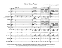 Livin&#x27; On A Prayer (easy arrangement)