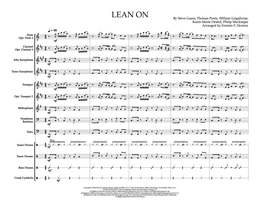 Lean On (easy marching band arrangement)