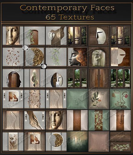 Contemporary Faces 65 Textures