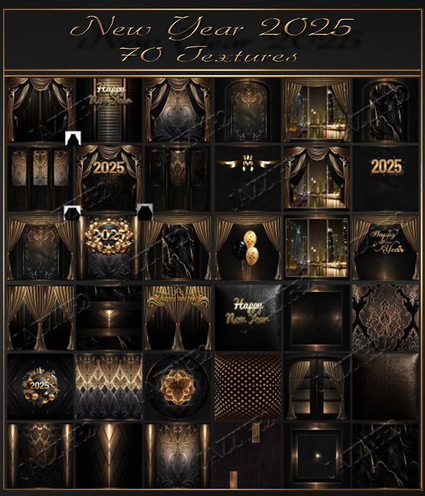 New Year 2025 70 Textures