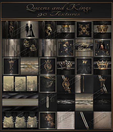 Queens and Kings 90 Textures