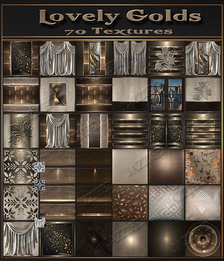 Lovely Golds 70 Textures