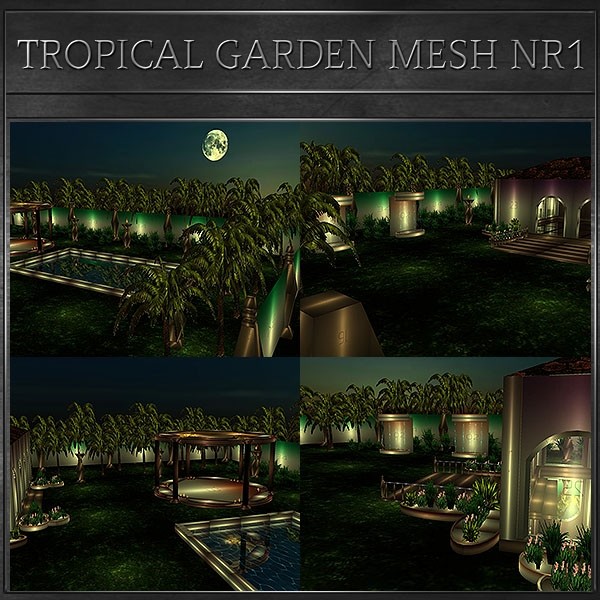 J&amp;A-TROPICAL GARDEN MESH NR1