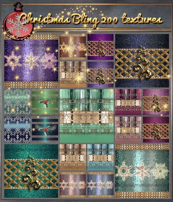 Christmas Bling 200 Textures 