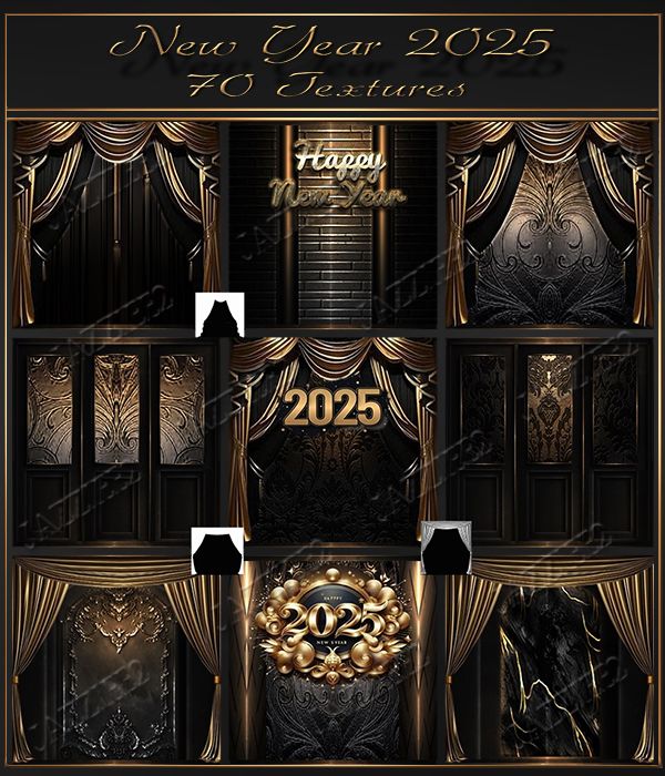 New Year 2025 70 Textures