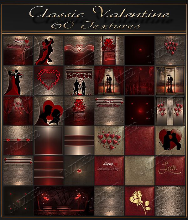 Classic Valentine 60 Textures 