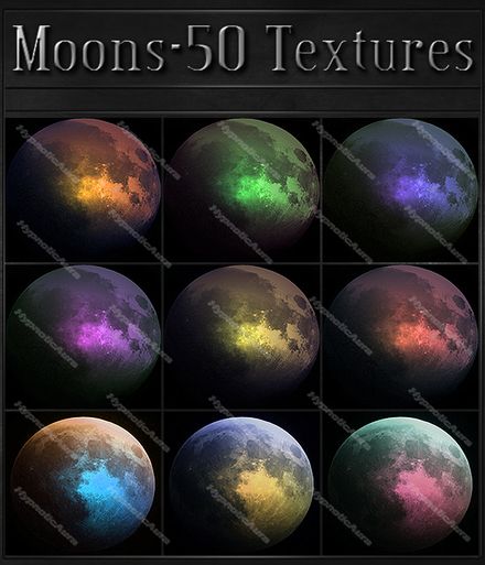 Moons-50 Textures&amp;Opacities