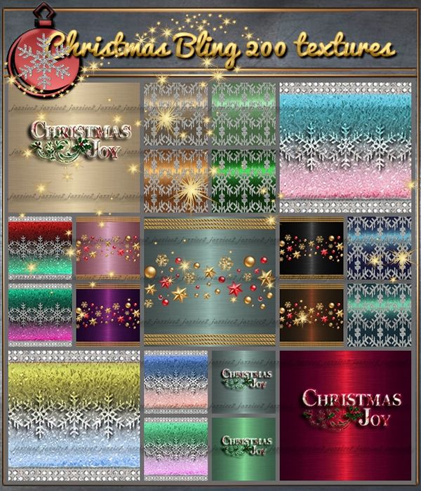 Christmas Bling 200 Textures 