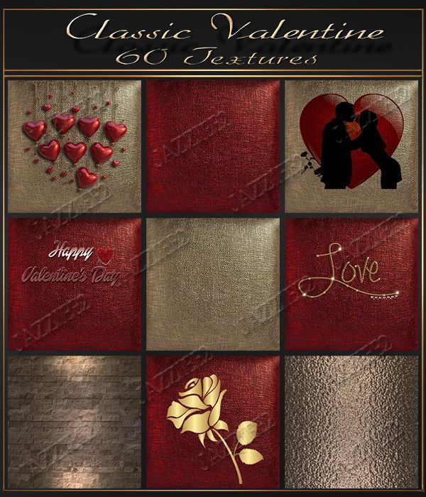Classic Valentine 60 Textures 