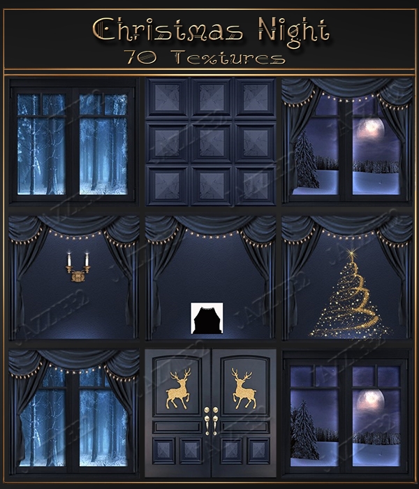 Christmas Night 70 Textures 