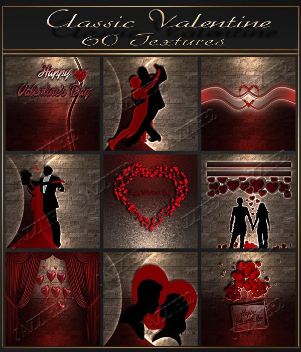 Classic Valentine 60 Textures 