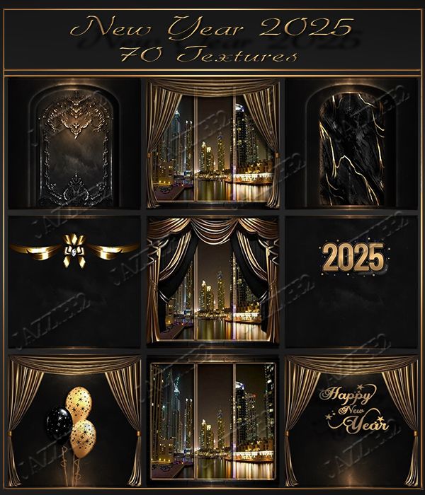 New Year 2025 70 Textures