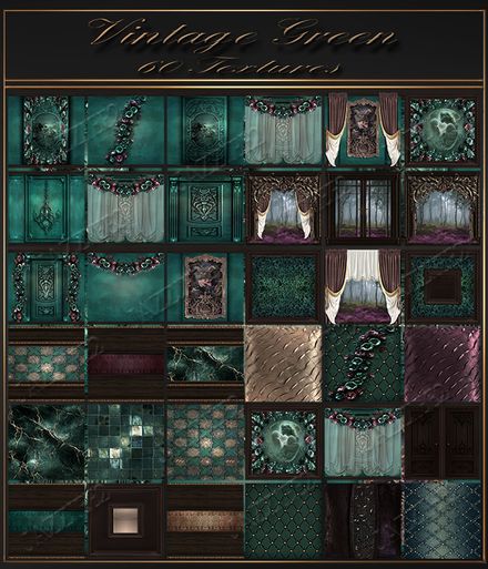 Vintage Green 60 Textures