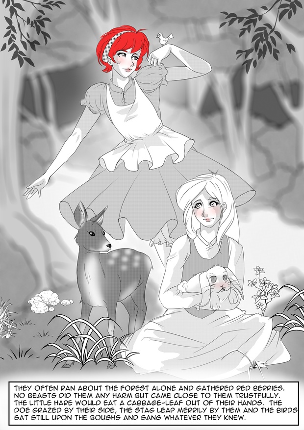 Snow White and Rose Red play for kids for 10 to 13 actors