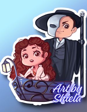 Phantom of the Opera Broadway music art downloads chibi and poster