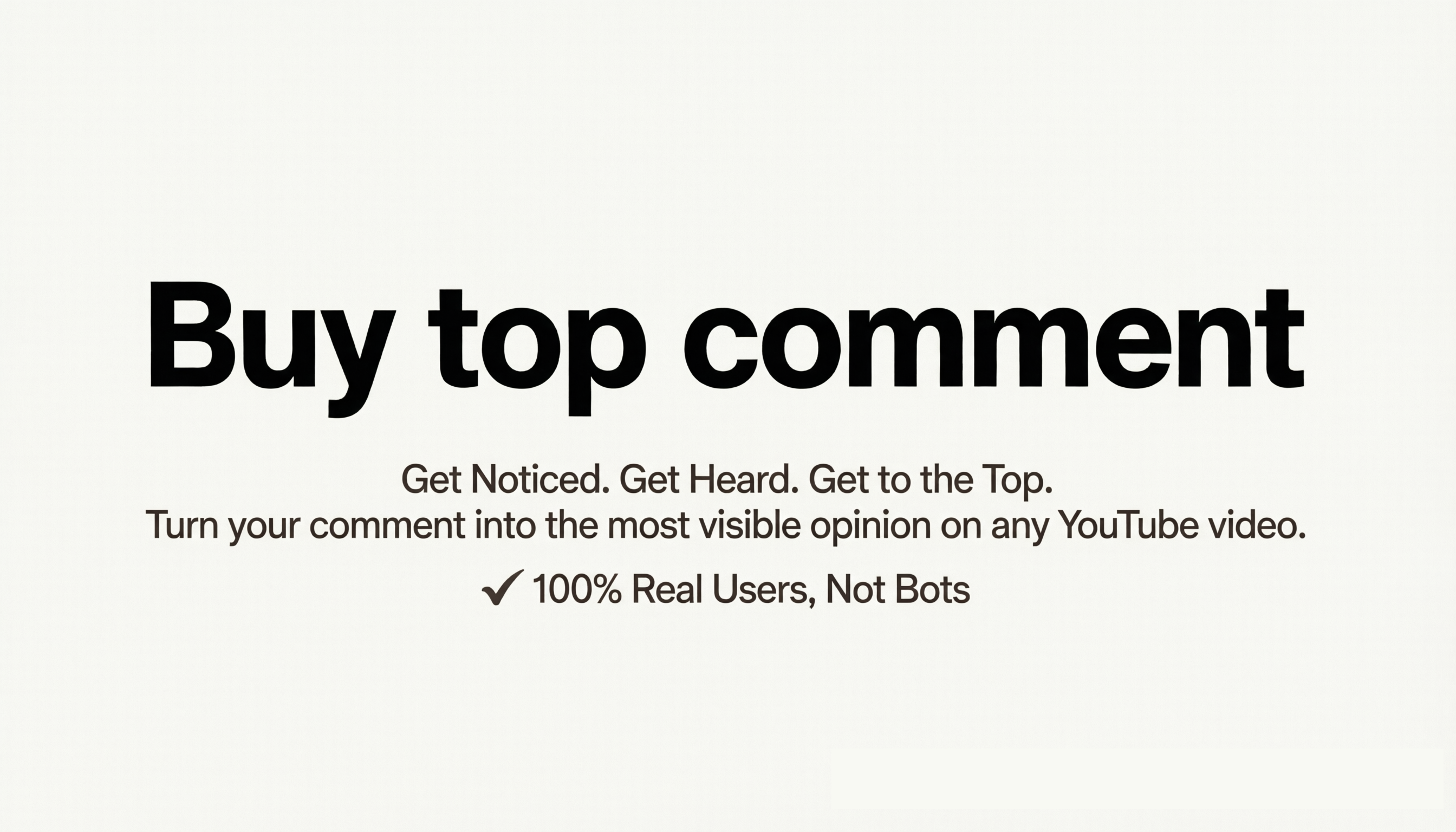 Buy top comment