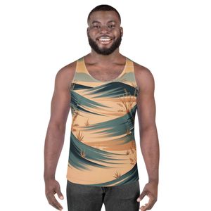 Summer Trendy Desert Sunset Tank Top for Gen Z Style