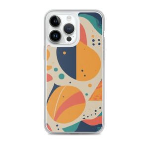 iPhone Clear Case Featuring a Minimalist Abstract Art Design for Modern Style &amp; Everyday Protection
