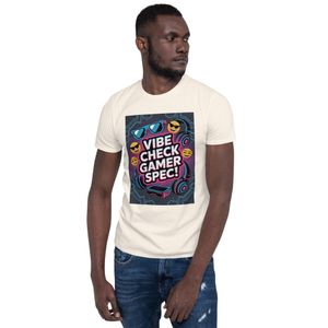 Vibe Check Gamer Spec T-Shirt – Trendy Gen Z Gaming Tee