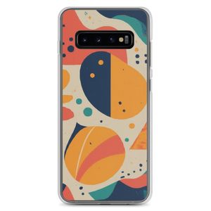 Abstract Art Samsung Clear Case – Modern Aesthetic, Vibrant Colors &amp; Everyday Protection