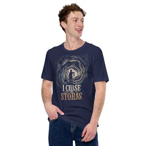 I Chase My Storms T-Shirt - Motivational Wave Design