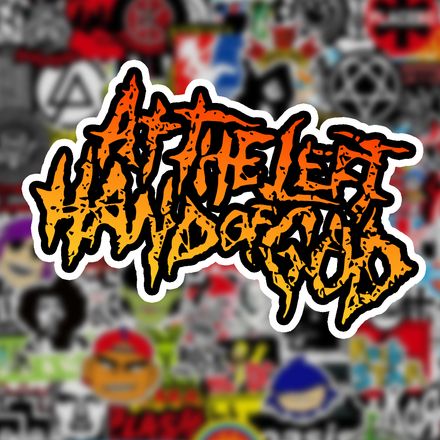 At The Left Hand of God - 4&quot; Sticker