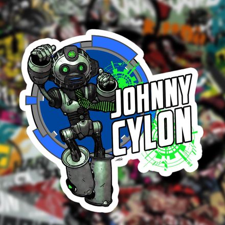 Johnny Cylon 4&quot; Sticker