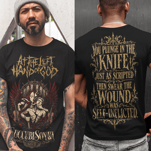 At the Left Hand of God - Succubi Sonata No. 7 Unisex Double-Sided T-Shirt