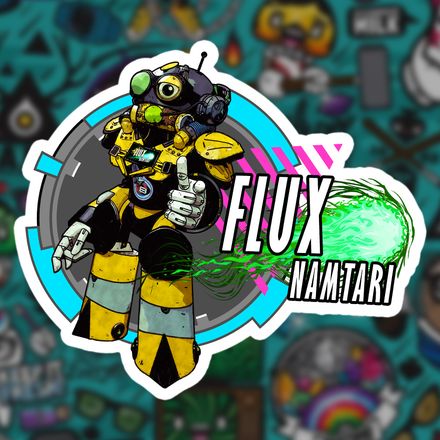 Flux Namtari 4&quot; Sticker