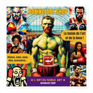 Sticker Boxing Art Shop (14cm x 14cm)