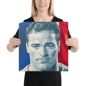 Toile façon musée Éternel Marcel (grand : 40,64cm x40,64cm)