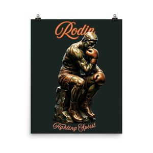 Affiche Le penseur du ring (40X50cm)