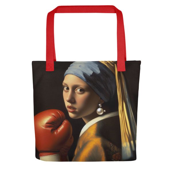 Sac tote La jeune boxeuse à la perle Vermeer boxe
