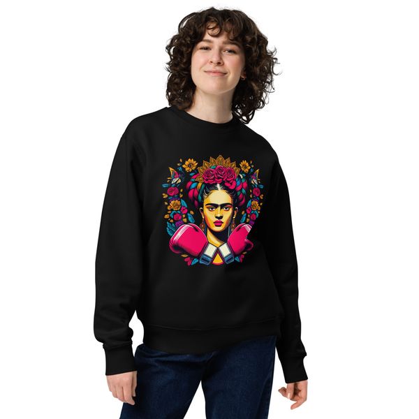 Sweatshirt éco-responsable Frida K.O Kahlo force féminine résilience courage