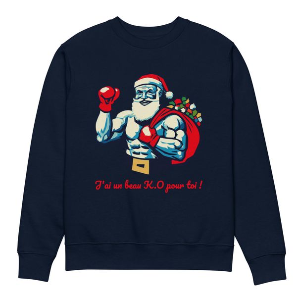 Sweatshirt Père Noël boxeur