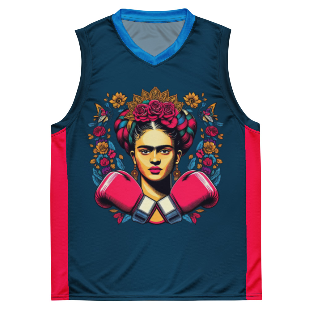 Débardeur sport recyclé blanc Frida K.O boxeuse fitness - Vêtement boxe femme 50€