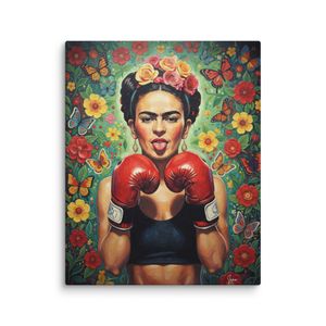 Toile façon musée Frida K.O (40cmX50cm, 16''x20'')