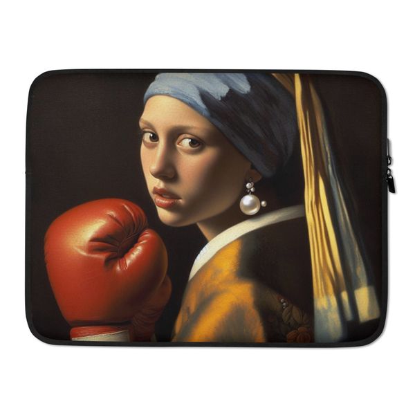 Housse ordinateur premium La jeune boxeuse à la perle Vermeer