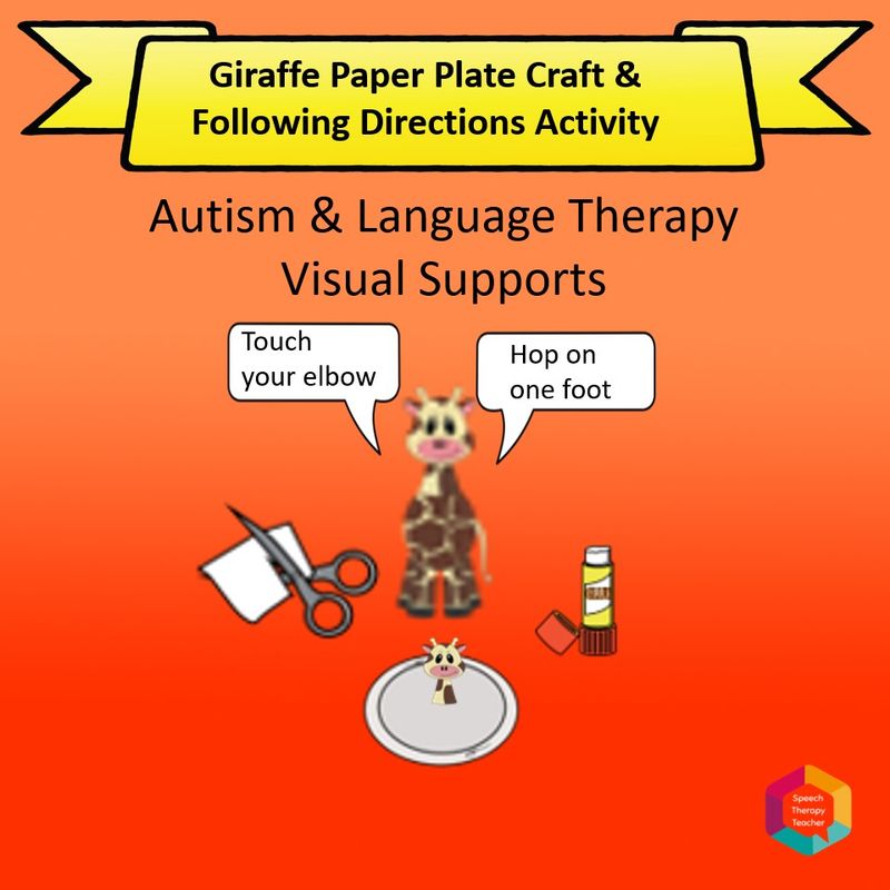 Giraffe Paper Plate Craft