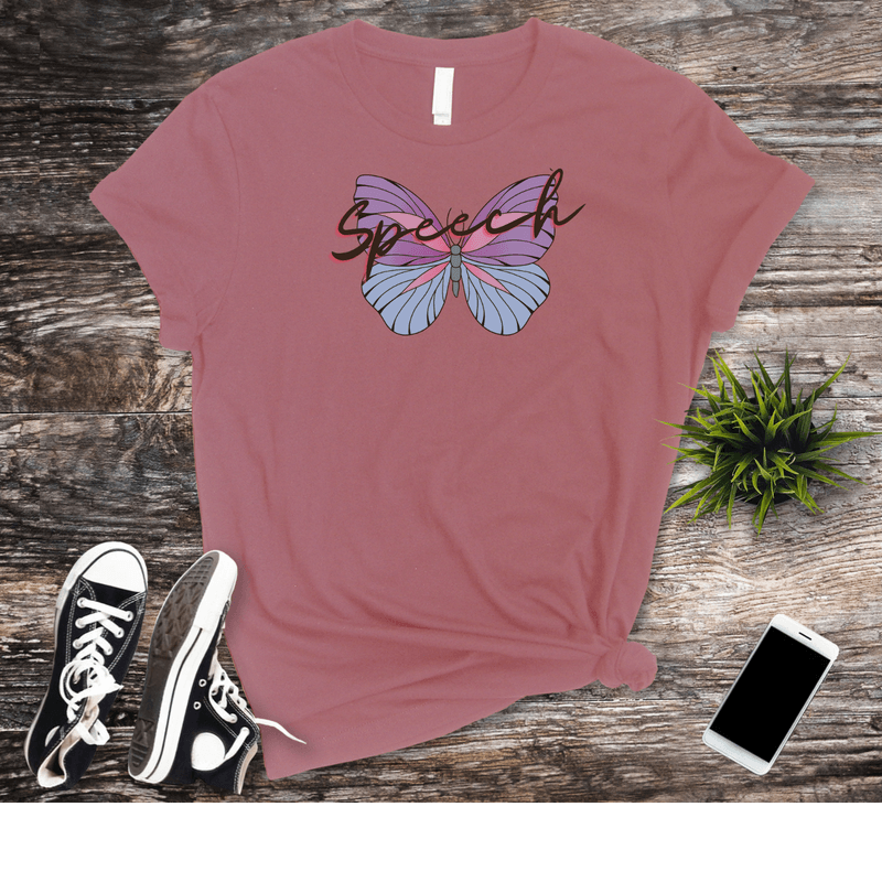 8 Pastel Speech Butterfly