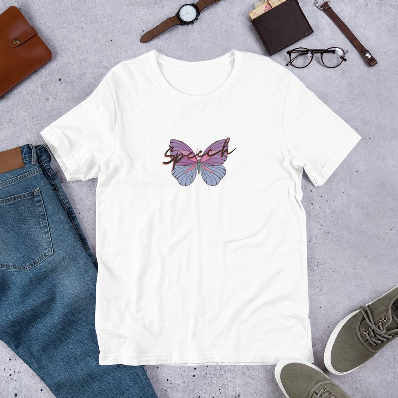 8 Pastel Speech Butterfly