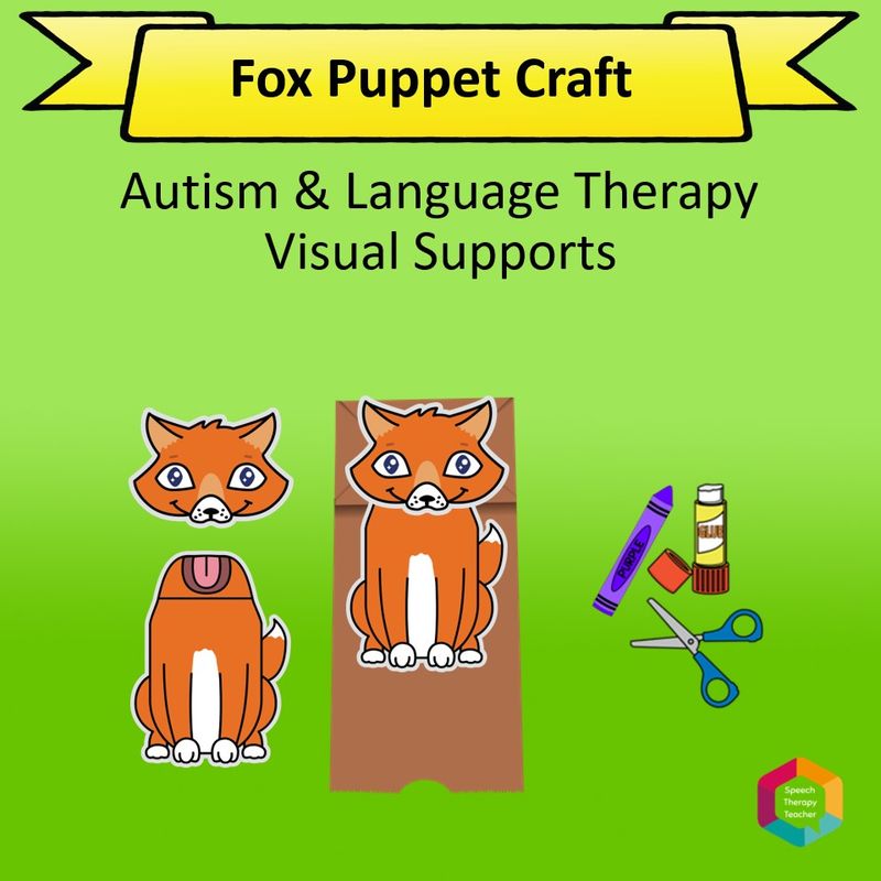 Fox Animal Puppet Craft