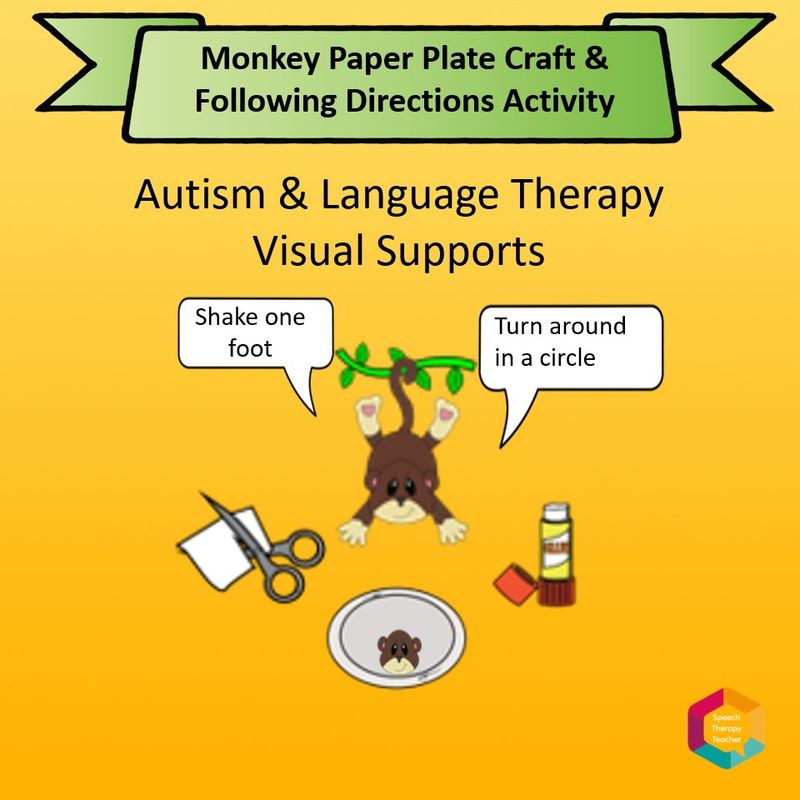 Monkey Paper Plate Craft
