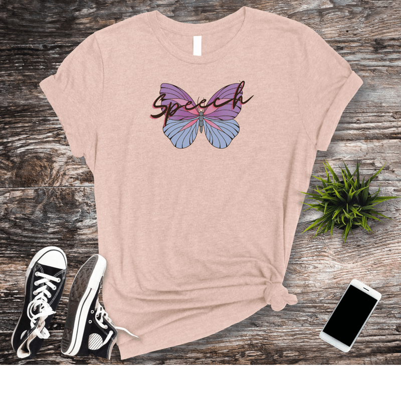 8 Pastel Speech Butterfly