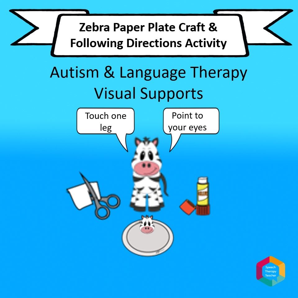 Zebra Paper Plate Craft