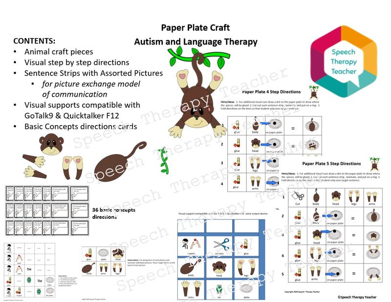 Monkey Paper Plate Craft