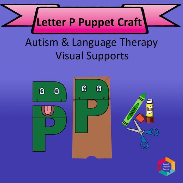 Alphabet Puppet Craft Letter P