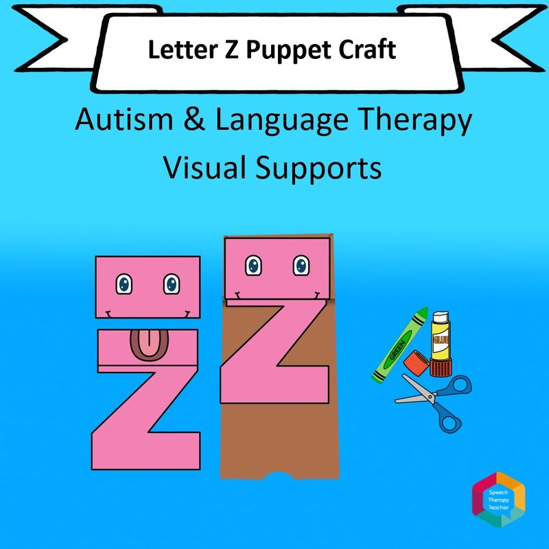 Alphabet Puppet Craft Letter Z