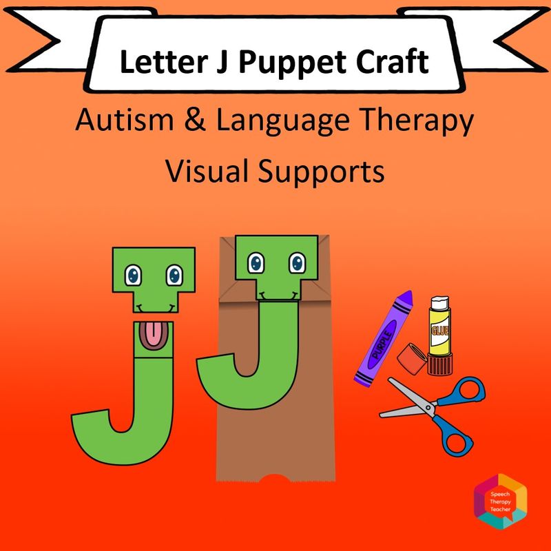 Alphabet Puppet Craft Letter J